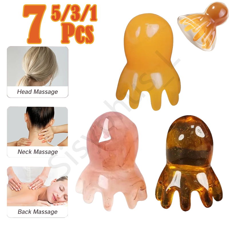Spa Y Wellness - Peigne poulpe en résine Portable, couleur