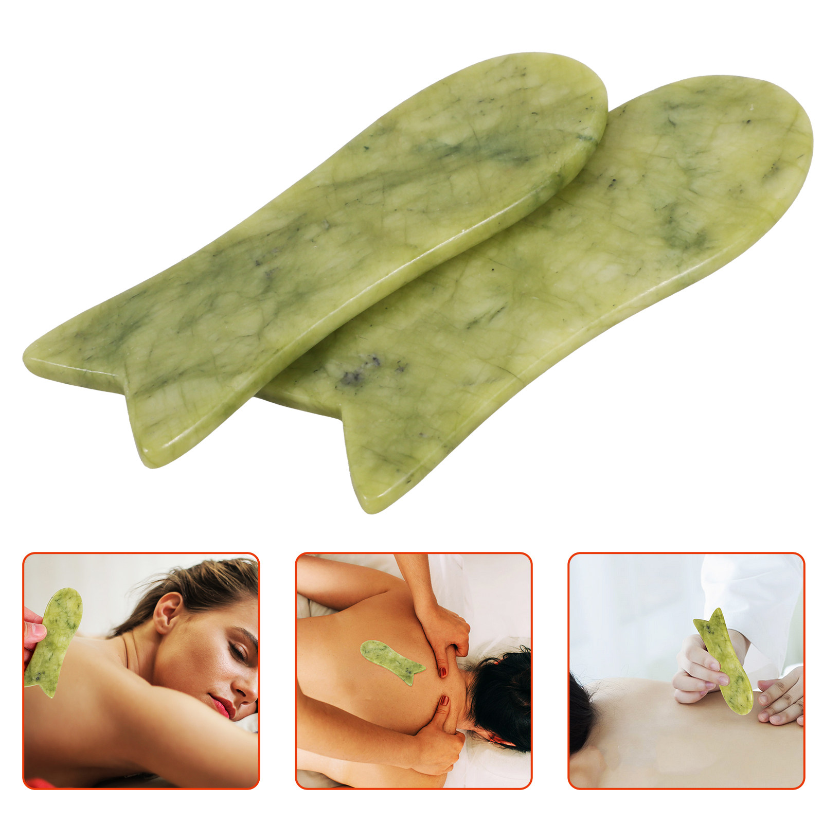 Spa Y Wellness - 2 plaques de massage Gua Sha